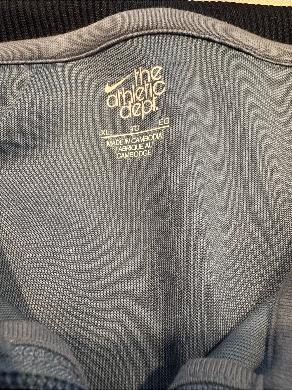 Nike The Athletic Department Track Jacket Size XL Gray Black White Swoosh Retro - Picture 9 of 11